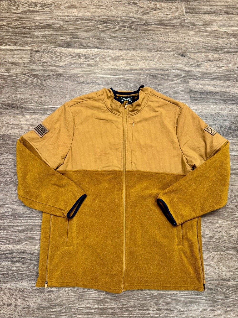 Grunt Style Men’s 3XL Coyote Brown Tactical Full Zip Fleece Jacket
